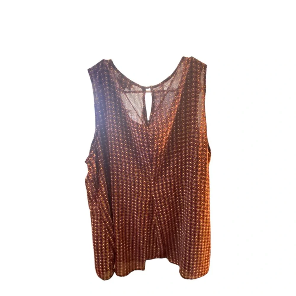 Roz & Ali Purple Ribbed Cut Out Tank Top